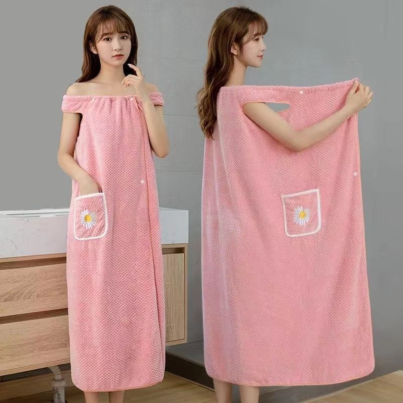 Extra Long Pink Floral Bath To - огляд і ціна Spa Y Wellness