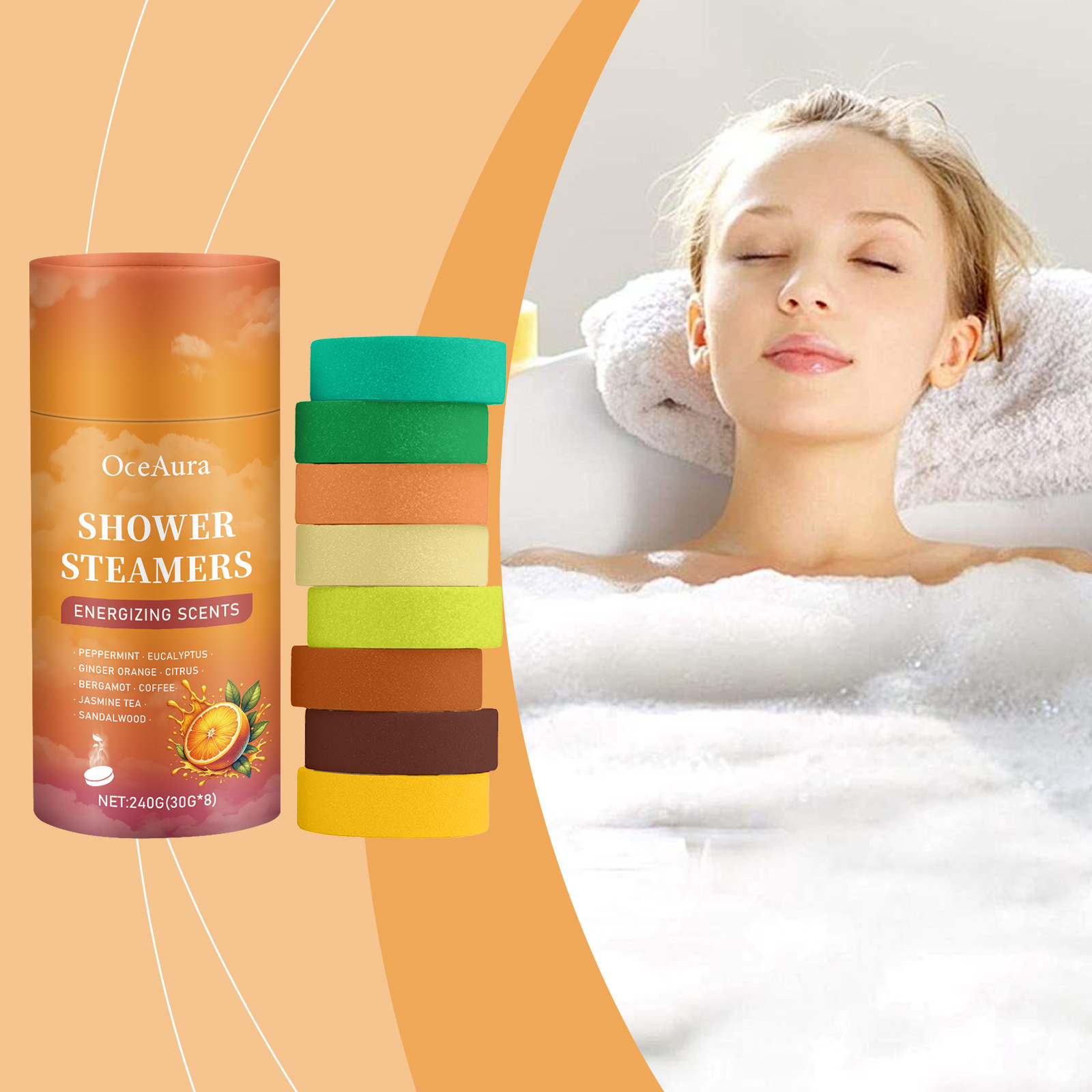 8PCS Shower Steamers Aromather - огляд і ціна Shower Steamer Tablet