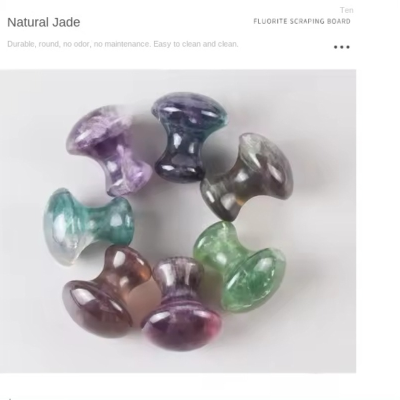 Natural Jade Massager Fluorite - огляд і ціна Spa Wellness Beauty