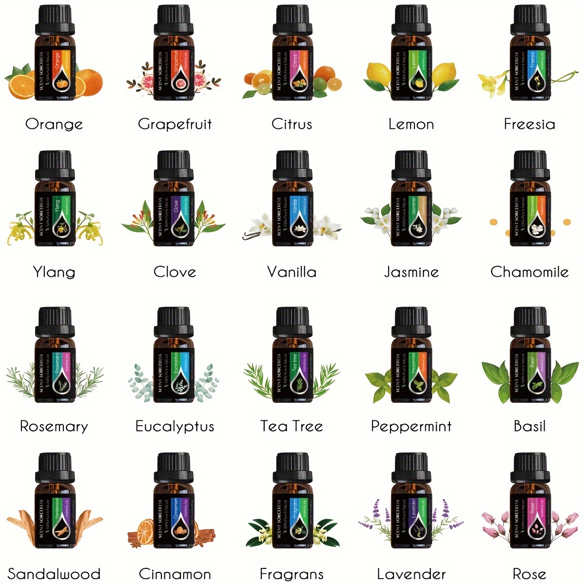 20pcs/set Black Classic Essent - огляд і ціна Spa Y Wellness